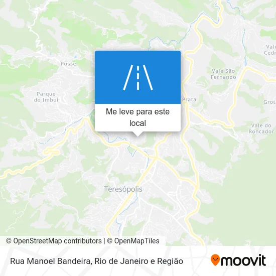 Rua Manoel Bandeira mapa