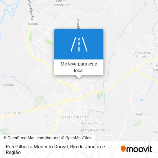Rua Gilberto Modesto Durval mapa