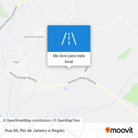 Rua 86 mapa