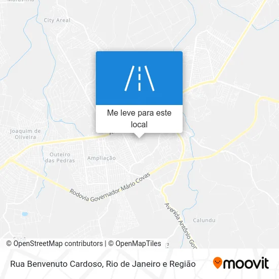 Rua Benvenuto Cardoso mapa