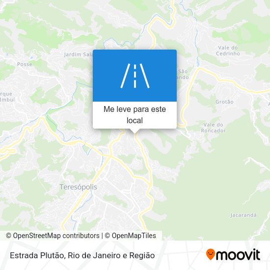 Estrada Plutão mapa