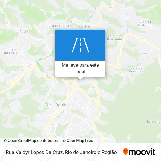 Rua Valdyr Lopes Da Cruz mapa