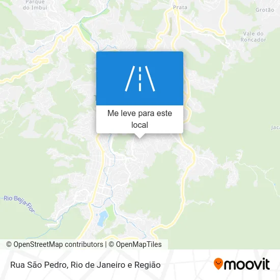 Rua São Pedro mapa