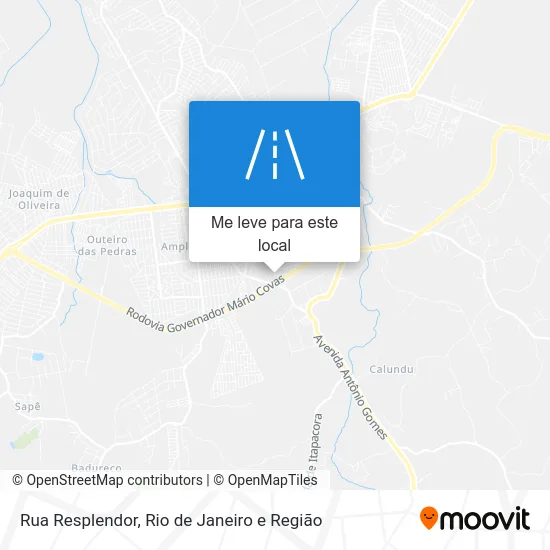 Rua Resplendor mapa