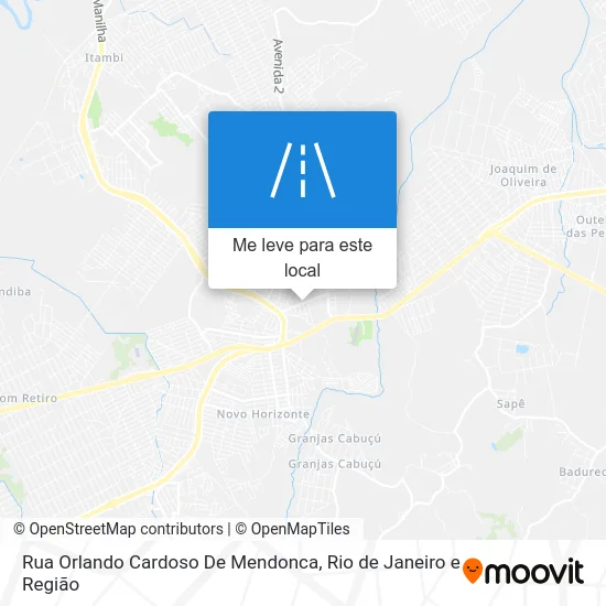 Rua Orlando Cardoso De Mendonca mapa