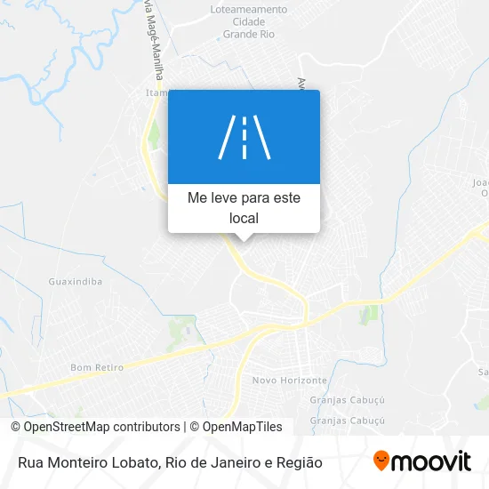 Rua Monteiro Lobato mapa