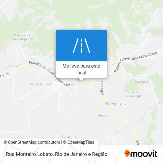 Rua Monteiro Lobato mapa