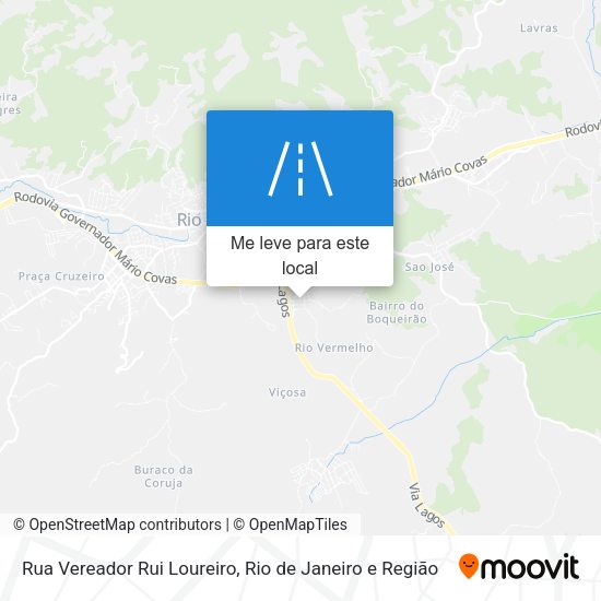Rua Vereador Rui Loureiro mapa