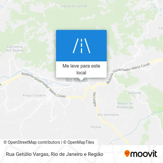 Rua Getúlio Vargas mapa