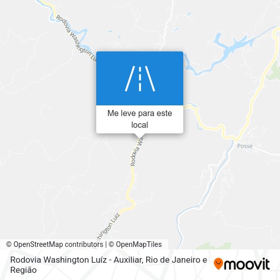 Rodovia Washington Luíz - Auxiliar mapa