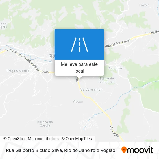 Rua Galberto Bicudo Silva mapa