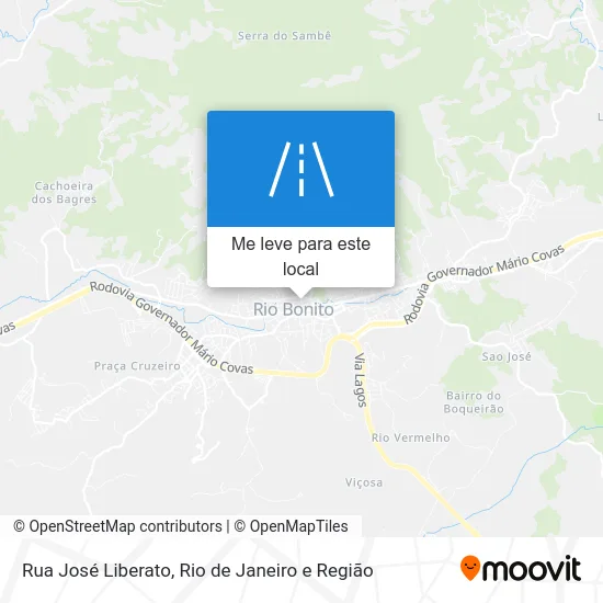 Rua José Liberato mapa