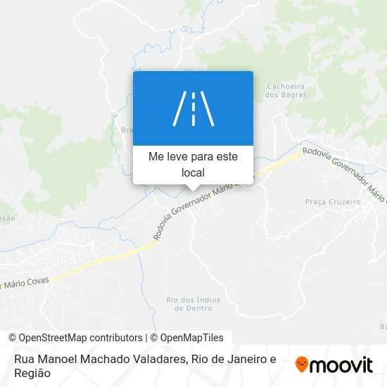 Rua Manoel Machado Valadares mapa