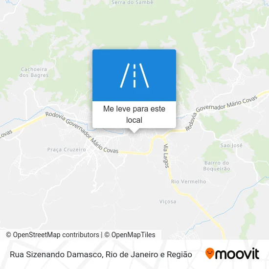 Rua Sizenando Damasco mapa