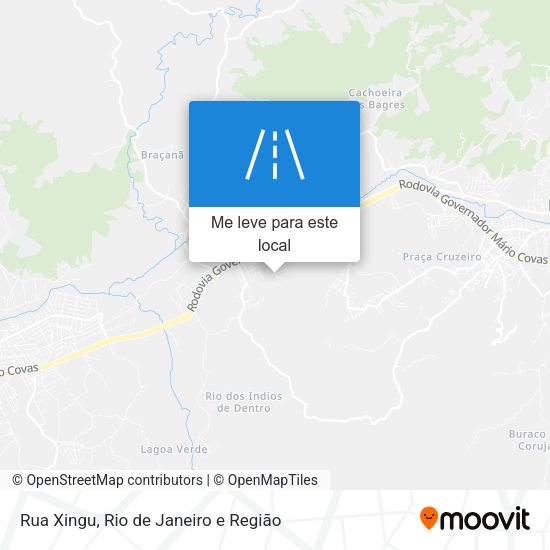 Rua Xingu mapa