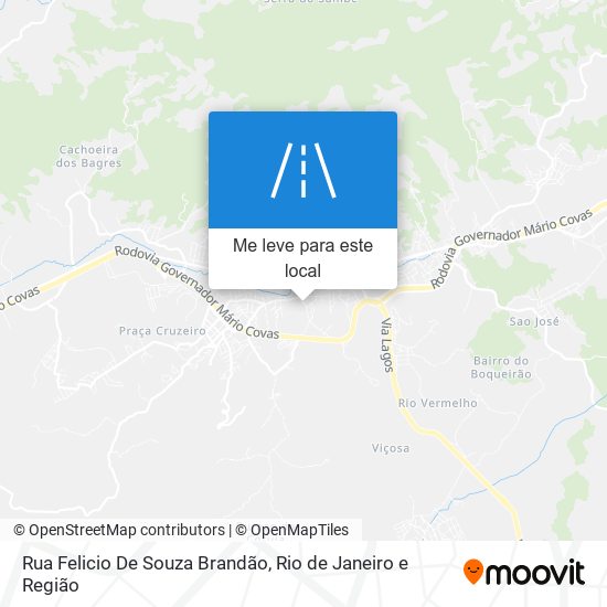 Rua Felicio De Souza Brandão mapa