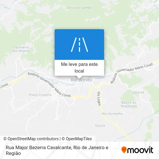 Rua Major Bezerra Cavalcante mapa