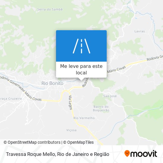 Travessa Roque Mello mapa