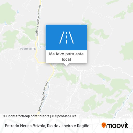 Estrada Neusa Brizola mapa