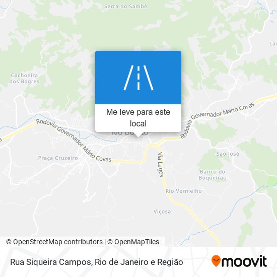 Rua Siqueira Campos mapa