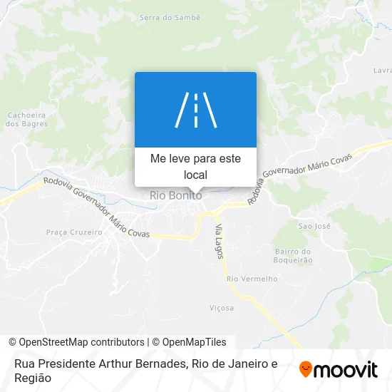 Rua Presidente Arthur Bernades mapa
