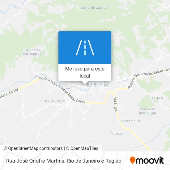 Rua José Onofre Martins mapa