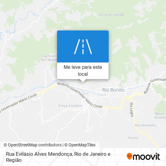Rua Evilásio Alves Mendonça mapa