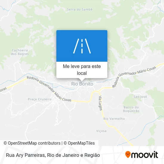 Rua Ary Parreiras mapa