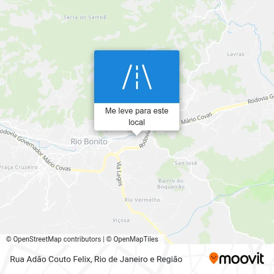 Rua Adão Couto Felix mapa