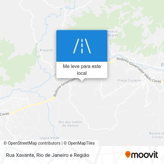Rua Xavante mapa