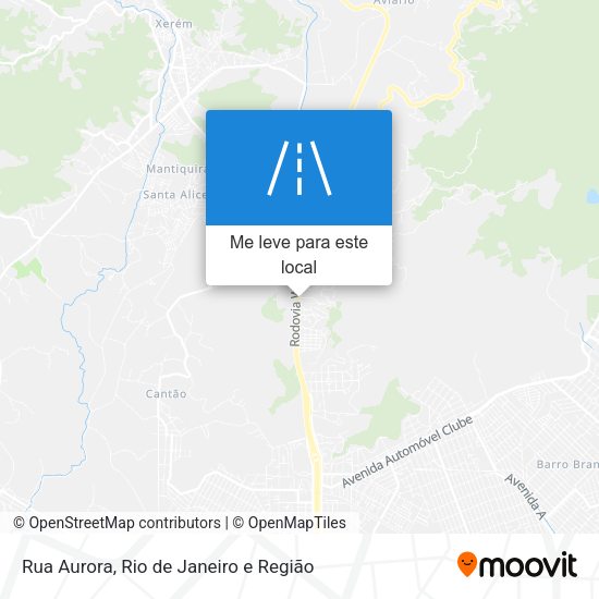 Rua Aurora mapa