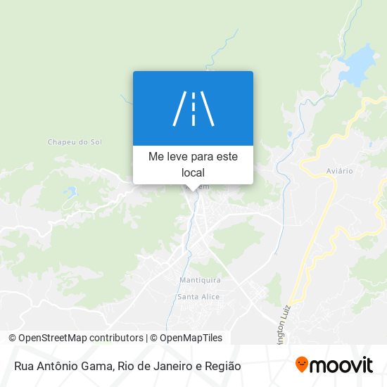 Rua Antônio Gama mapa