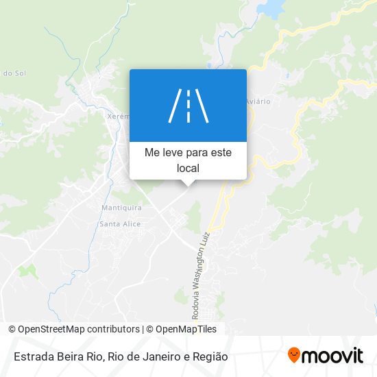 Estrada Beira Rio mapa
