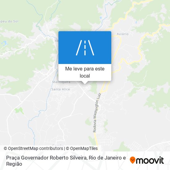 Praça Governador Roberto Silveira mapa