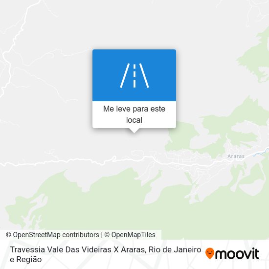 Travessia Vale Das Videiras X Araras mapa