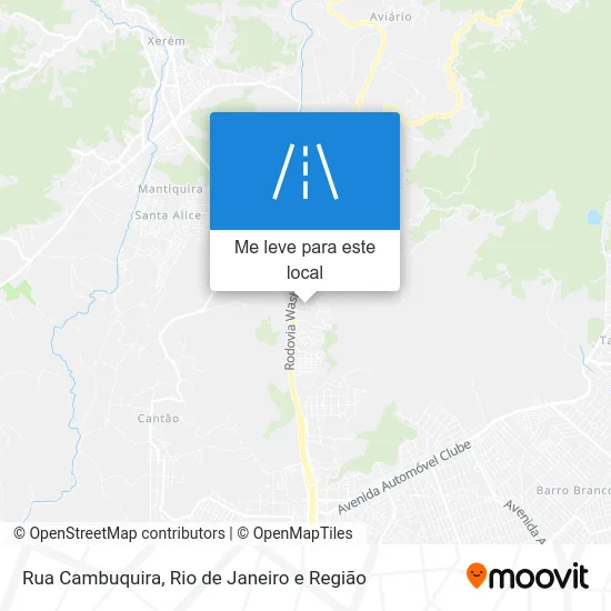 Rua Cambuquira mapa