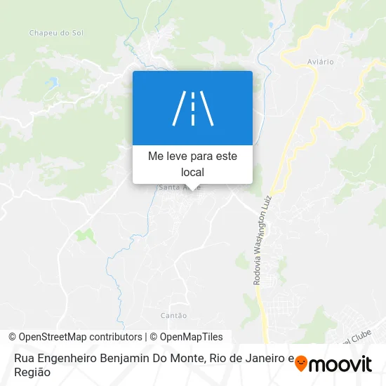 Rua Engenheiro Benjamin Do Monte mapa