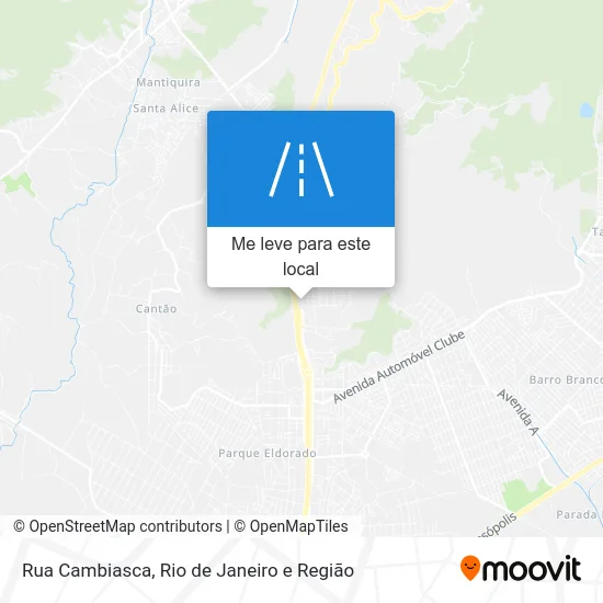 Rua Cambiasca mapa