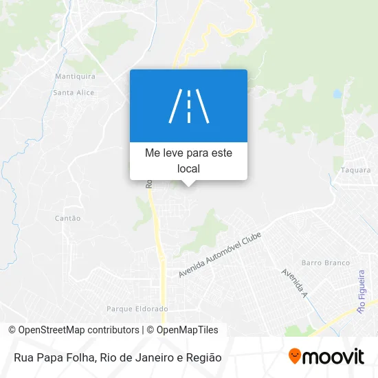 Rua Papa Folha mapa