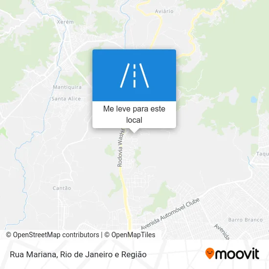 Rua Mariana mapa