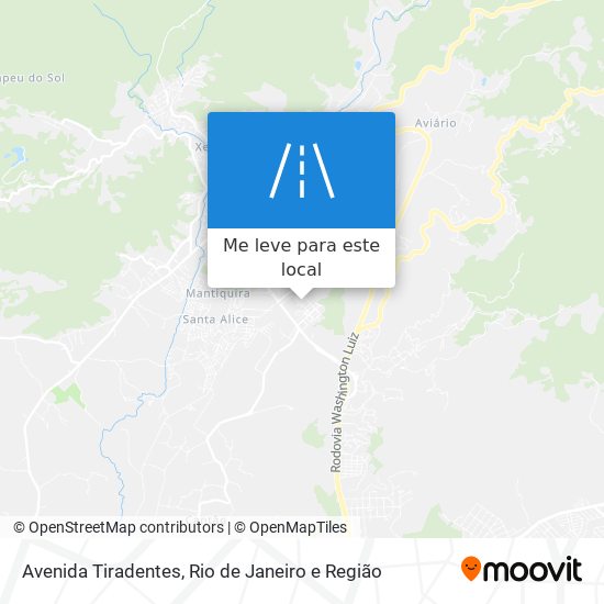 Avenida Tiradentes mapa