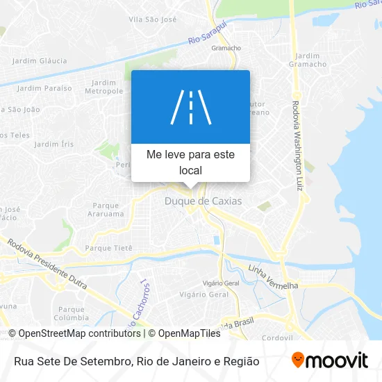 Rua Sete De Setembro mapa