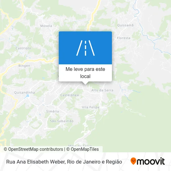 Rua Ana Elisabeth Weber mapa