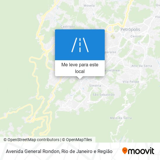 Avenida General Rondon mapa