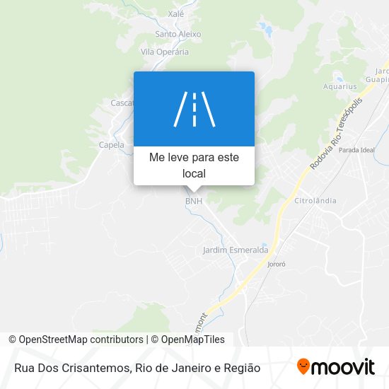Rua Dos Crisantemos mapa