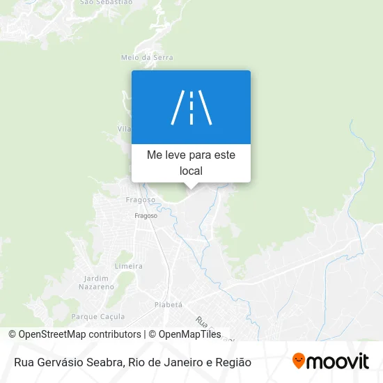 Rua Gervásio Seabra mapa