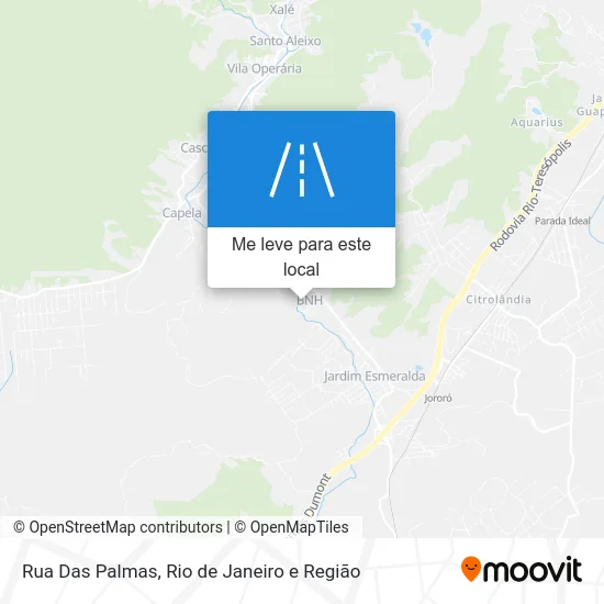 Rua Das Palmas mapa