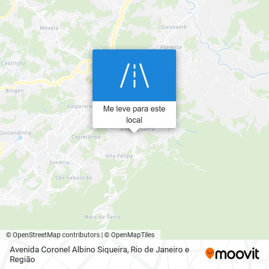 Avenida Coronel Albino Siqueira mapa