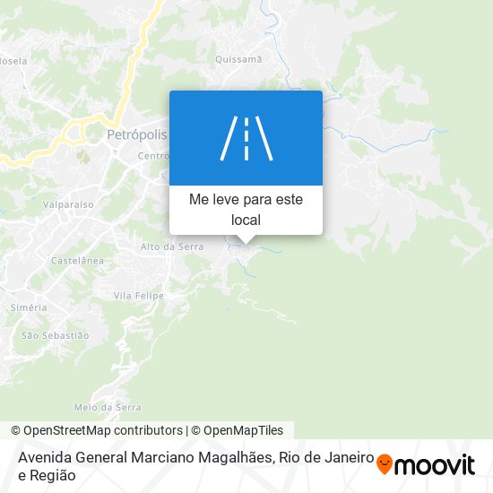 Avenida General Marciano Magalhães mapa