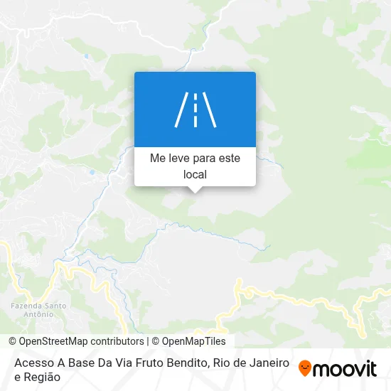 Acesso A Base Da Via Fruto Bendito mapa